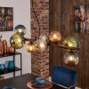 Chehalis Lampadario a sospensione, Lampada a sfera, Lampada a sospensione Blu, Verde, Ramato, Grigio fumo, 8-Luci