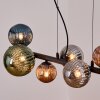 Chehalis Lampadario a sospensione, Lampada a sfera, Lampada a sospensione Blu, Verde, Ramato, Grigio fumo, 8-Luci