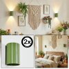 Fonir Lampade Up & Down, Applique Verde, 1-Luce