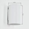 Fonir Lampade Up & Down, Applique Bianco, 1-Luce