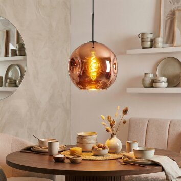 Ripoll Lampadario a sospensione, Lampada a sfera, Lampada a sospensione Ramato, 1-Luce