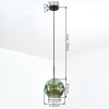 Ripoll Lampadario a sospensione, Lampada a sfera, Lampada a sospensione Verde, 1-Luce
