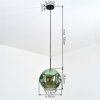 Ripoll Lampadario a sospensione, Lampada a sfera, Lampada a sospensione Verde, 1-Luce