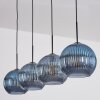 Koyoto Lampadario a sospensione, Lampada a sfera, Lampada a sospensione Blu, 4-Luci