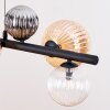 Chehalis Lampadario a sospensione, Lampada a sfera, Lampada a sospensione Ambrato, Chiaro, Grigio fumo, 8-Luci