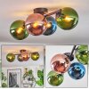 Gastor Plafoniera, Lampada a sfera Blu, Verde, Ramato, 4-Luci