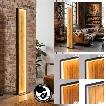 Gerin Lampada da terra LED Écru, Nero, 1-Luce