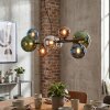 Chehalis Lampadario a sospensione, Lampada a sfera, Lampada a sospensione Blu, Cromo, Verde, Ramato, Grigio fumo, 8-Luci