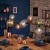 Chehalis Lampadario a sospensione, Lampada a sfera, Lampada a sospensione Blu, Verde, Chiaro, Ramato, 8-Luci