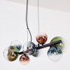 Chehalis Lampadario a sospensione, Lampada a sfera, Lampada a sospensione Blu, Verde, Chiaro, Ramato, 8-Luci