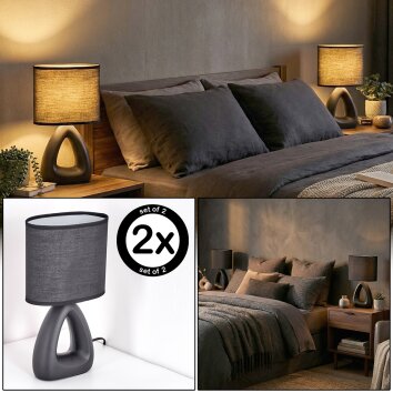 Garin Lampada da tavolo Nero, 1-Luce