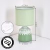 Mirvel Lampada da tavolo Verde, Bianco, 1-Luce