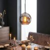 Ripoll Lampadario a sospensione, Lampada a sfera, Lampada a sospensione Cromo, Grigio fumo, 1-Luce