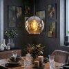 Ripoll Lampadario a sospensione, Lampada a sfera, Lampada a sospensione Ambrato, 1-Luce