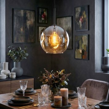 Ripoll Lampadario a sospensione, Lampada a sfera, Lampada a sospensione Ambrato, 1-Luce