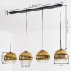 Koyoto Lampadario a sospensione, Lampada a sfera, Lampada a sospensione Oro, Chiaro, 4-Luci