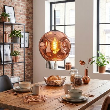 Ripoll Lampadario a sospensione, Lampada a sfera, Lampada a sospensione Ramato, 1-Luce