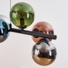 Gastor Lampadario a sospensione, Lampada a sfera, Lampada a sospensione Blu, Cromo, Verde, Ramato, Grigio fumo, 8-Luci