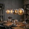 Ripoll Lampadario a sospensione, Lampada a sfera, Lampada a sospensione Ambrato, Chiaro, Grigio fumo, 4-Luci