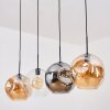 Ripoll Lampadario a sospensione, Lampada a sfera, Lampada a sospensione Ambrato, Chiaro, Grigio fumo, 4-Luci