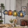 Koyoto Lampadario a sospensione, Lampada a sfera, Lampada a sospensione Blu, Verde, Ramato, 4-Luci