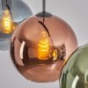 Koyoto Lampadario a sospensione, Lampada a sfera, Lampada a sospensione Blu, Verde, Ramato, 4-Luci
