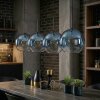 Koyoto Lampadario a sospensione, Lampada a sfera, Lampada a sospensione Blu, Chiaro, 4-Luci