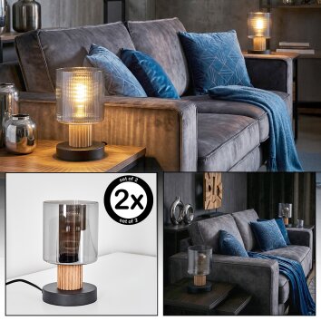 Mador Lampada da tavolo Écru, Nero, 1-Luce