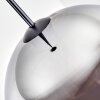 Ripoll Lampadario a sospensione, Lampada a sfera, Lampada a sospensione Cromo, Grigio fumo, 1-Luce