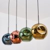 Ripoll Lampadario a sospensione, Lampada a sfera, Lampada a sospensione Blu, Oro, Verde, Ramato, 4-Luci