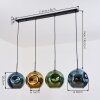 Ripoll Lampadario a sospensione, Lampada a sfera, Lampada a sospensione Blu, Oro, Verde, 4-Luci