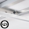 Torresella Plafoniera LED Argento, 1-Luce, Telecomando