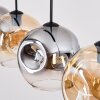 Ripoll Lampadario a sospensione, Lampada a sfera, Lampada a sospensione Ambrato, Chiaro, Grigio fumo, 4-Luci