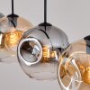 Ripoll Lampadario a sospensione, Lampada a sfera, Lampada a sospensione Ambrato, Chiaro, Grigio fumo, 4-Luci