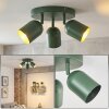 Horen Plafoniera, Faretto da soffitto Verde, 3-Luci