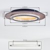 Lidor Plafoniera LED Oro, Nero, 1-Luce