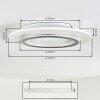 Lidor Plafoniera LED Grigio, Bianco, 1-Luce