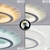 Lidor Plafoniera LED Grigio, Bianco, 1-Luce