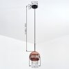 Ripoll Lampadario a sospensione, Lampada a sfera, Lampada a sospensione Ramato, 1-Luce