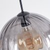 Koyoto Lampadario a sospensione, Lampada a sfera, Lampada a sospensione Ambrato, Chiaro, Grigio fumo, 3-Luci