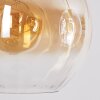 Koyoto Lampadario a sospensione, Lampada a sfera, Lampada a sospensione Ambrato, Chiaro, Grigio fumo, 3-Luci