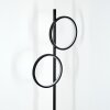 Firon Lampada da terra LED Nero, 2-Luci