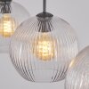 Koyoto Lampadario a sospensione, Lampada a sfera, Lampada a sospensione Chiaro, 3-Luci