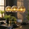 Koyoto Lampadario a sospensione, Lampada a sfera, Lampada a sospensione Oro, Chiaro, 3-Luci