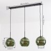 Koyoto Lampadario a sospensione, Lampada a sfera, Lampada a sospensione Verde, 3-Luci
