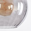Koyoto Lampadario a sospensione, Lampada a sfera, Lampada a sospensione Grigio fumo, 3-Luci