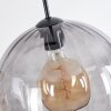 Koyoto Lampadario a sospensione, Lampada a sfera, Lampada a sospensione Ambrato, Grigio fumo, 3-Luci