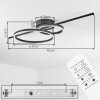 Goren Plafoniera LED Nero, 1-Luce
