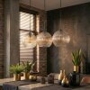 Koyoto Lampadario a sospensione, Lampada a sfera, Lampada a sospensione Ambrato, Chiaro, 3-Luci