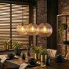 Koyoto Lampadario a sospensione, Lampada a sfera, Lampada a sospensione Ambrato, Chiaro, 3-Luci